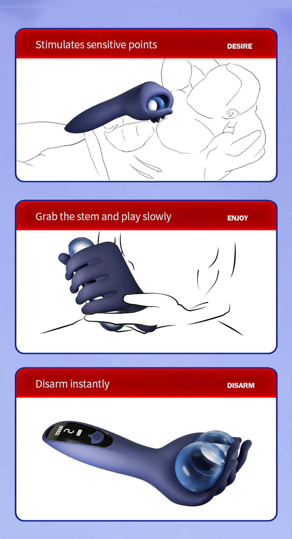 Penis Trainer Glans Vibrator Stimulator Male Sex Toy Glans Penis Long Lasting Exercise Vibrator Stroker Glans Trainer Stimulator