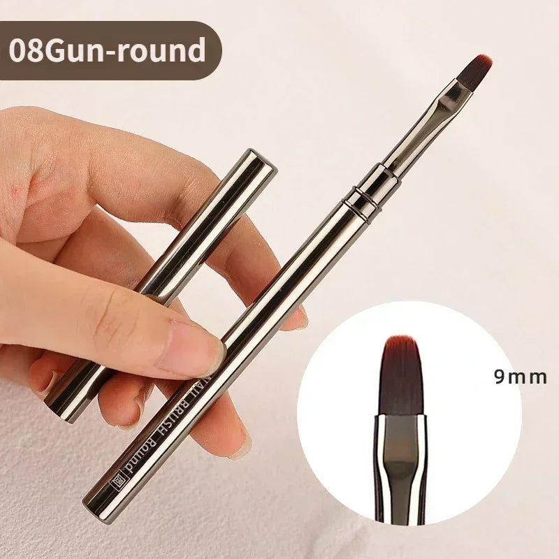 1/2pcs Professionnel Brushes Tools Nail Glue Phototherapy Pen UV Gel Brush Pen Acrylic Nail Art Painting Drawing Brush Manicure