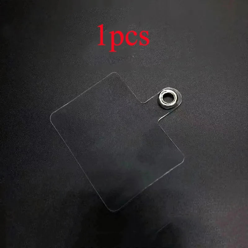 1-100PCSTransparent Flexible Mobile Phone Lanyard Cads Mobile Phone Universal Lanyard Transparent Lanyard Sticker Strap Clip Pen