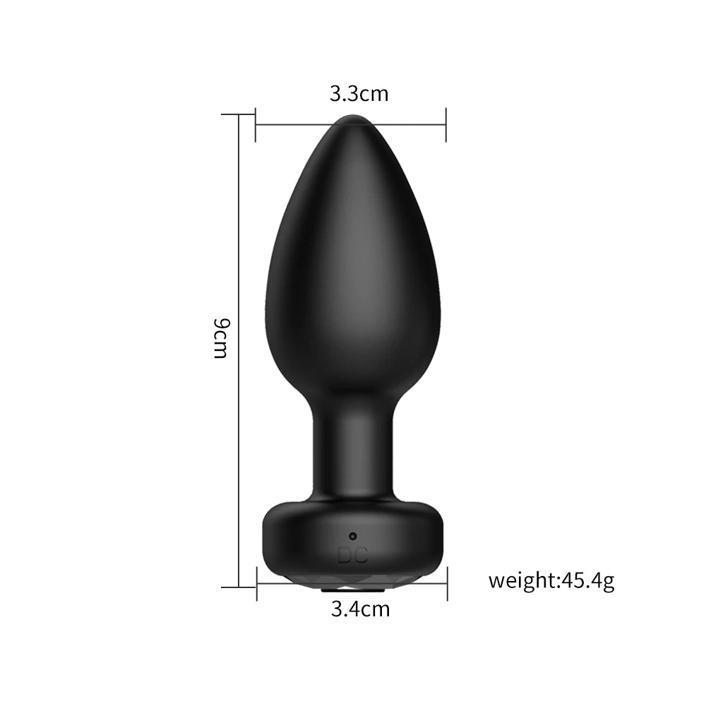 Anal Plug Vibrator for Men Butt Plug Portable Massager Wireless Remote Control Dildo Vibration Sex Toys for Male Adult Toys 18+