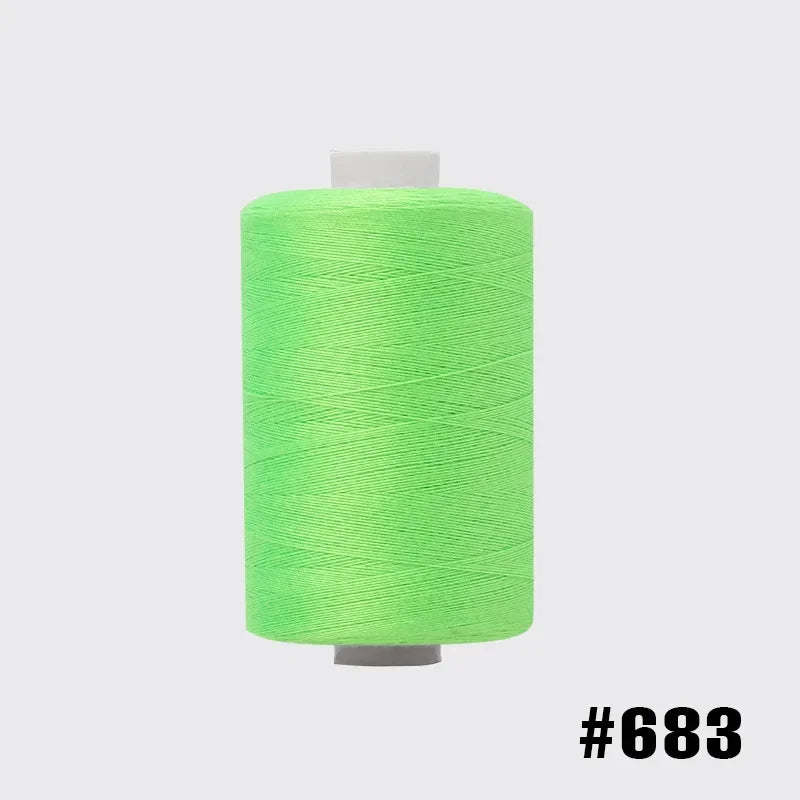 1 Roll 1000 Yards Colored Thread For Household Sewing, Fluorescent Color Series, Multifunctional Polyester 402 Sewing Thread