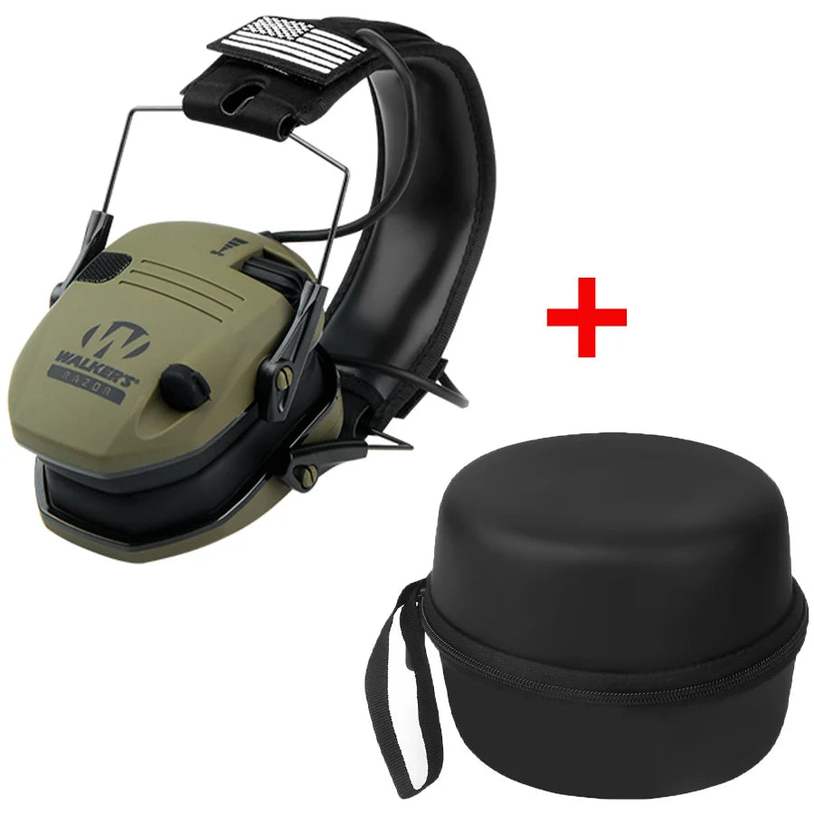 Original Military Tactical Electronic Shooting Earmuffs Outdoor Hunting Sound Pickup Noise Reduction Protection Hearing Headset
