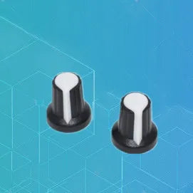 5 set WH148 1K 10K 100K 500K Ohm 15mm 3 Pin lineare conico potenziometro rotativo resistore per Arduino con cappuccio bianco AG2