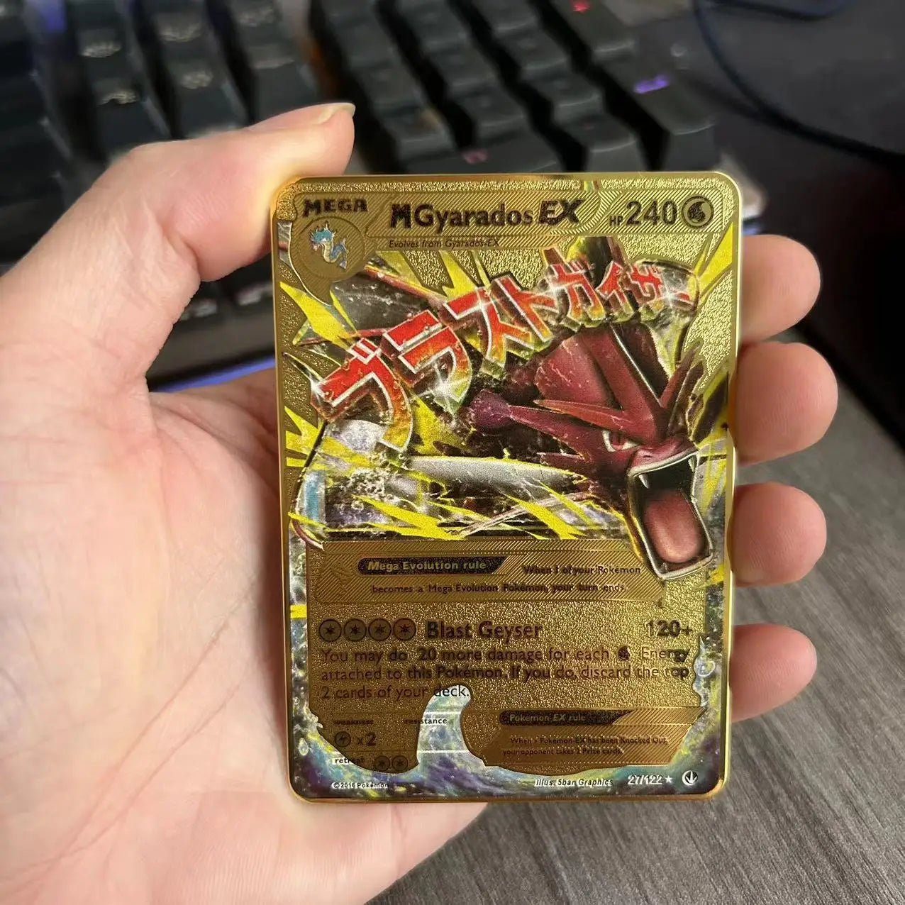 10000 Arceus Vmax DIY Golden Pokemon Cards in Spanish Iron Metal Pokmo Letters Kids Gift Game Collection Cards