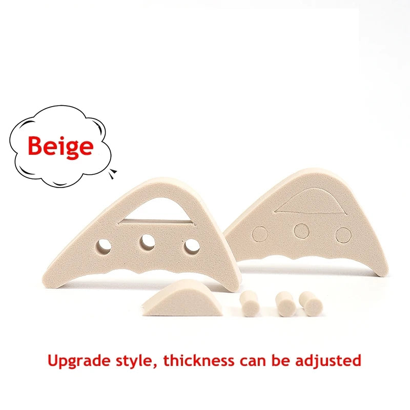 Toe Plug Soft Half Insoles Reusable Toe Sponge Filler Inserts for Shoes Adjustable Too Big Foot Brace Pads Unisex Shoe Inserts