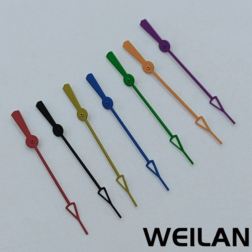 NH35 NH36 7S26 7S36 4R35 4R36 Movements 12.5mm Silver Black Green Blue Red Yellow Orange Watch Single Second Hands Hands