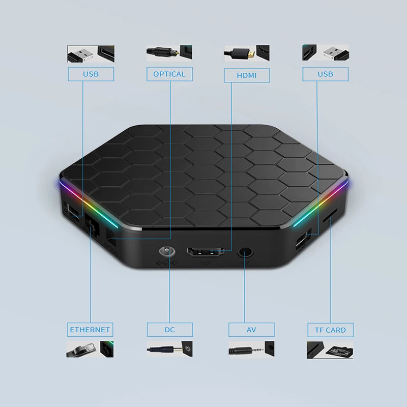 T95Z plus Android 12 Smart TV Box 8K Allwinner H618 BT5.0 WiFi 6 Stream Media Player Multi 16GB/32GB/64GB/128GB ROM Set Top Box