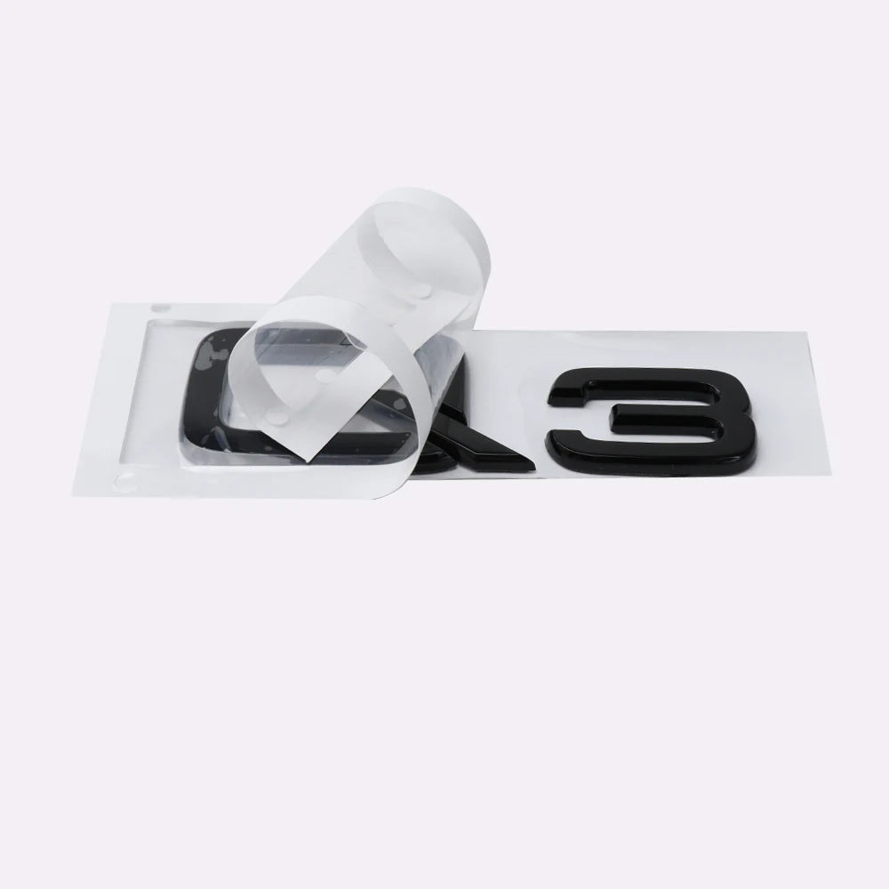 ABS Letter Badge Car Body Rear Trunk Sticker Decoration Accessories For Audi Q3 Q5 Q7 V6T A4 A1 A5 S5 A6 V6T S8 V8T Car Styling