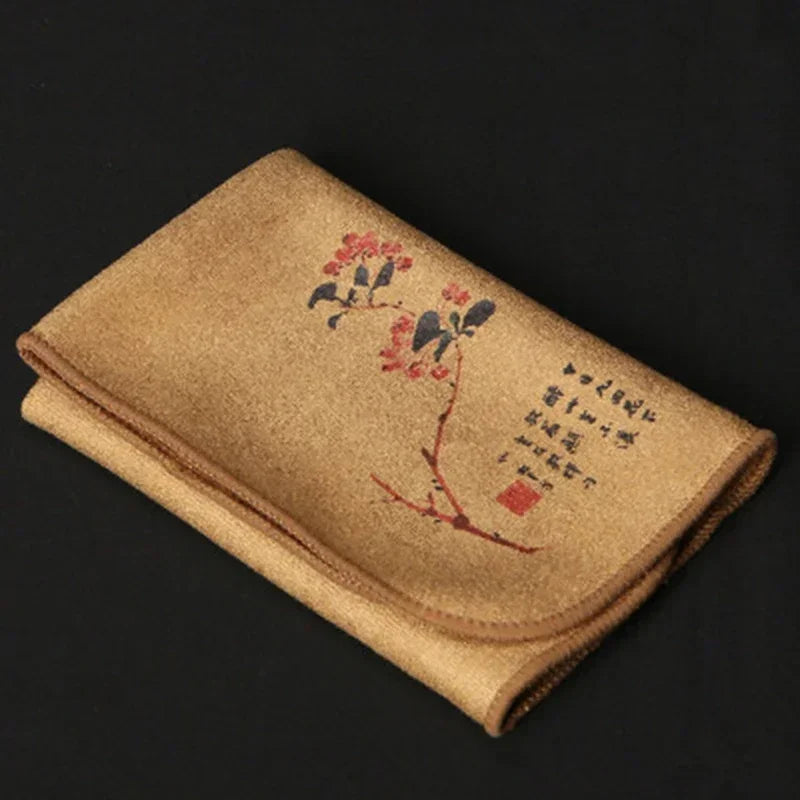 Painted Tea Towel Absorbent Rag Thickened Table Cleaning Tea Cloth Cotton Household Kitchen Cleaning Cloth Dish Cleaning Towels