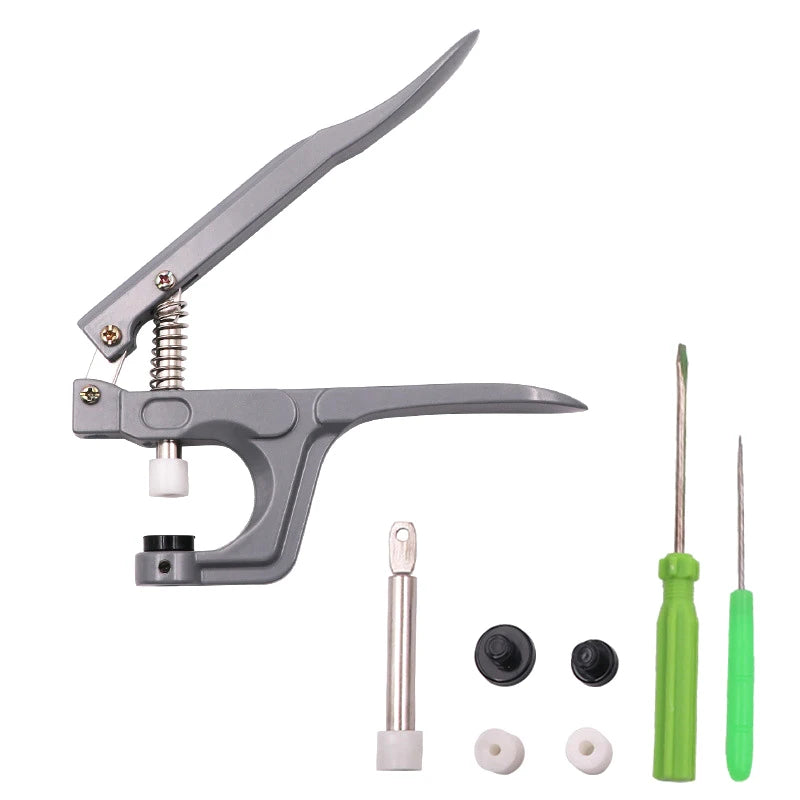 T3/T5/T8 Plastic Snap Button Installation Tool Set Resin Snap Button Hand Press Button Machine Button Manual Pliers