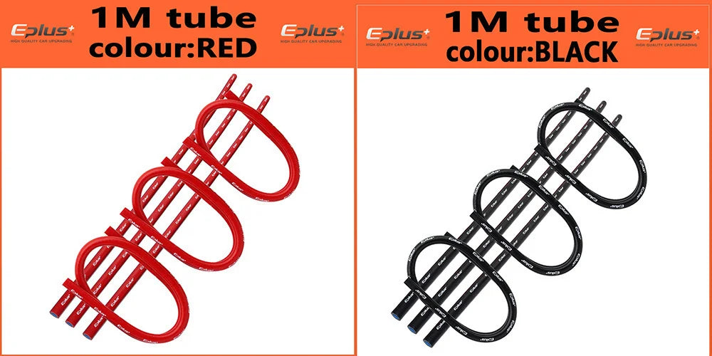 EPLUS Silicone Vacuum Tube Hose Silicon Tubing Universal 3MM 4MM 6MM 8MM 10MM 12MM Red Auto parts Free Delivery
