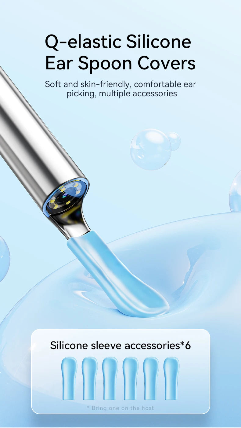 Wireless Ear Wax Cleaner with Camera Safe Earwax Removal Endoscope with Camera Luminous Ear Cleaner Ear Cleaning Tools Ear Care