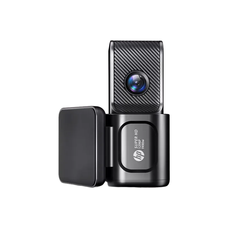 HP Car Recorder F490W 1296P HD Car Camera HD Night Vision Parking Monitoring Car WiFi Car DVR Video Loop Recording