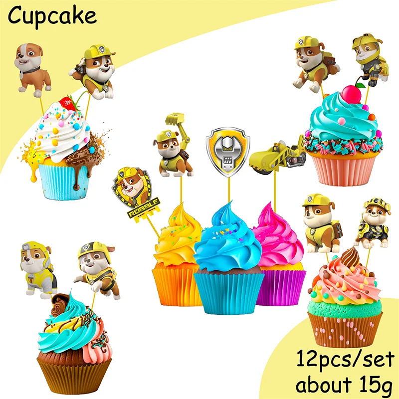 New Paw Patrol Birthday Decoration Dogs Rubble Disposable Tableware Cup Plate Tablecloth Baby Shower Kids Girl Boy Party Supplie