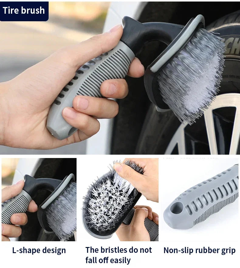 Car Cleaning Set Car Detailing Brush Towel Glove Auto Dashboard Air Outlet Cleaning Tools Kits for Car Wash Accessories