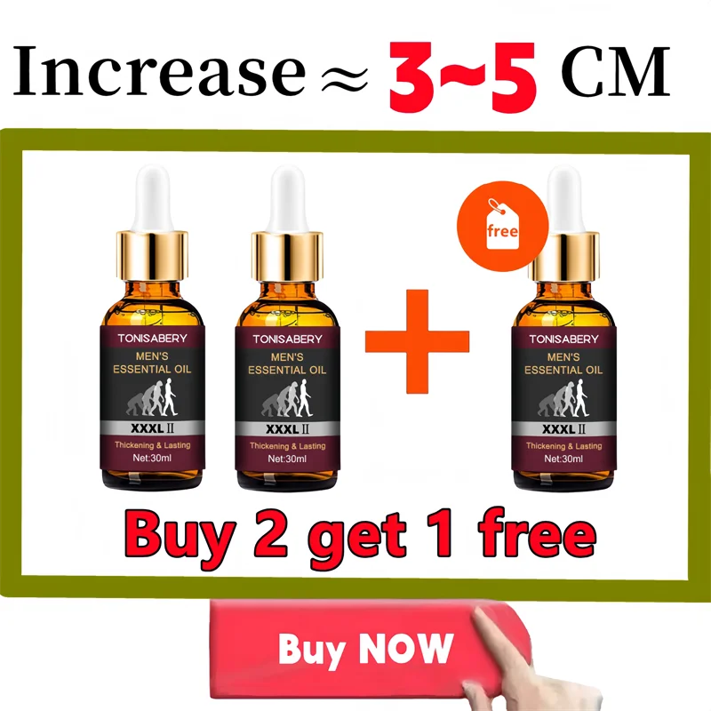 Powerful Men Big Dick Enlargement Gel Increase XXL Size Penis Erection Sex Product climax delay Extender Enhancer massage oil