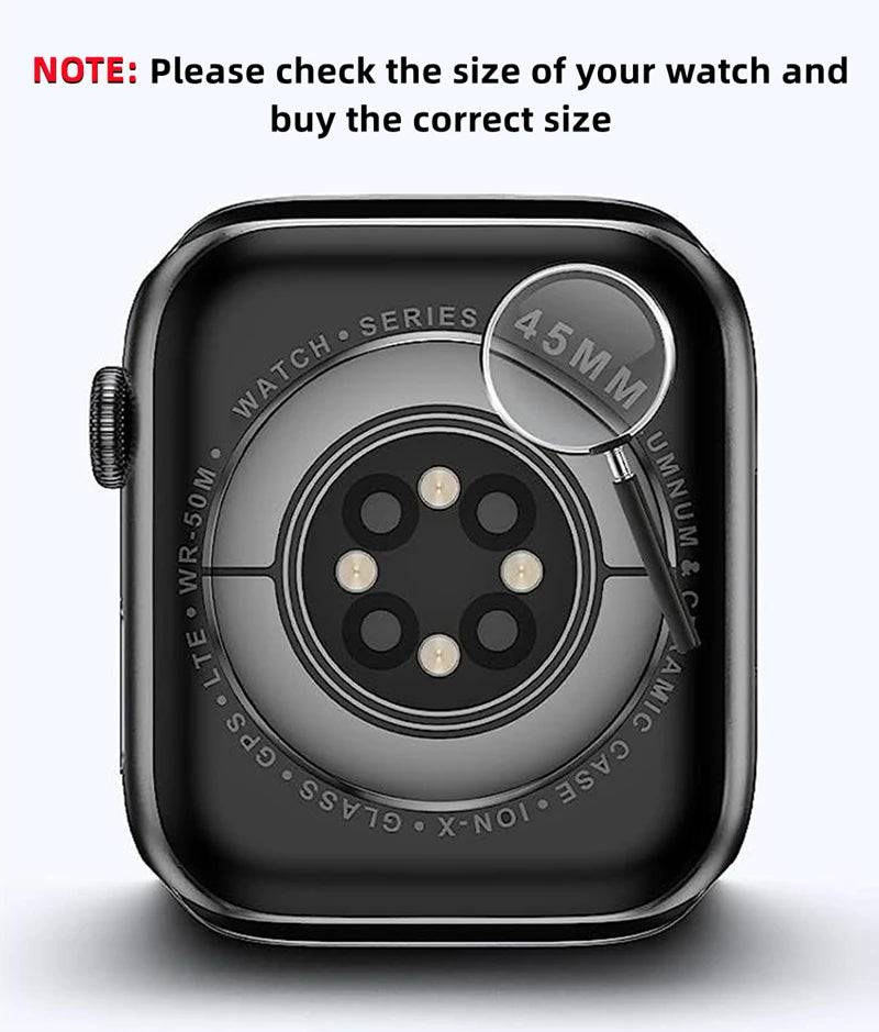 Screen Protector Cover for Apple Watch 45mm 44mm 40mm 41mm Hard PC Front Rear Bumper Case iwatch 9 8 7 SE 6 5 4 Change To Ultra