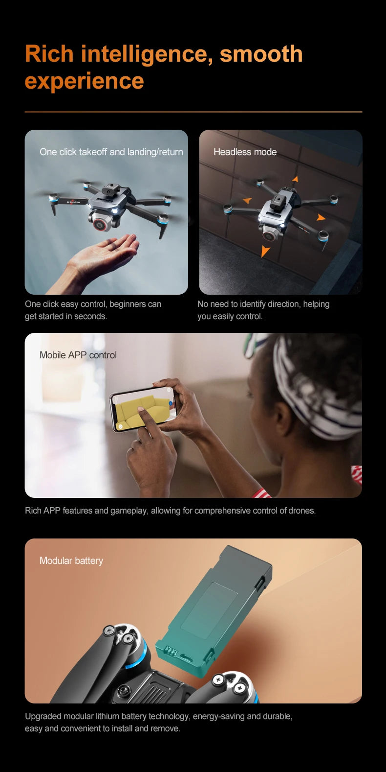 K6 MAX Triple-Camera Drone 4K HD Optical Flow Positioning 360° Obstacle Avoidance Foldable Quadcopter Wifi FPV RC Toys Dron