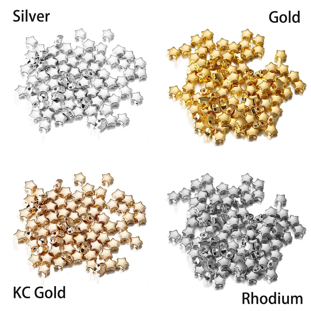 100/200Pcs CCB Bead Charm Irregular Loose Spacer Bead for DIY Necklace Bracelet Jewelry Making Supplies Accessories