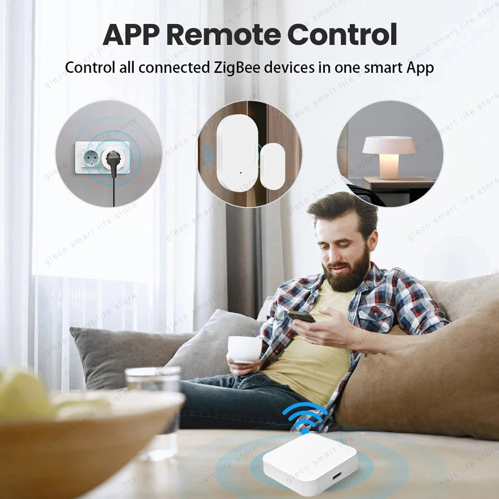 Zigbee Wireless Hub Gateway Bridge Smart Home Automation For Zigbee Devices Via Ewelink APP Alexa Google Assistant Alice