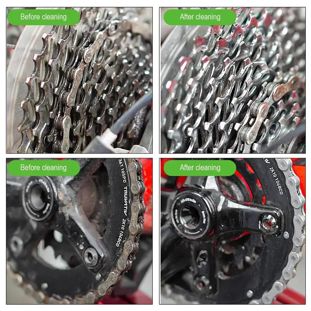 Bicycle Chain Cleaner Bike Degreaser Spray Portable Bike Chain Tool 100ml Bicycle Degreaser for Motorcycle Mountain Bikes Road