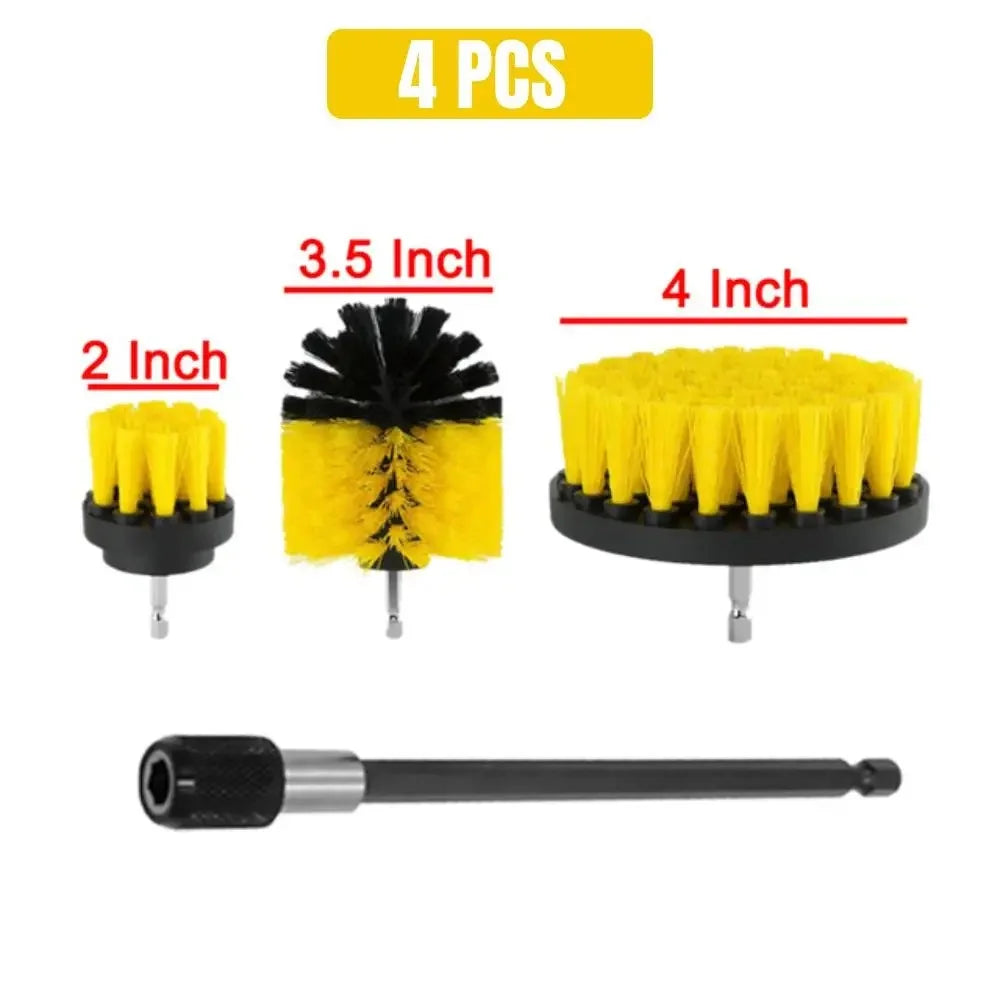 1 PC Electric Scrubber Brush Round Drill Brush Kit Corner Cleaning Brush Kit for Cordless Scrubber Grout Floor Tub Shower Tile