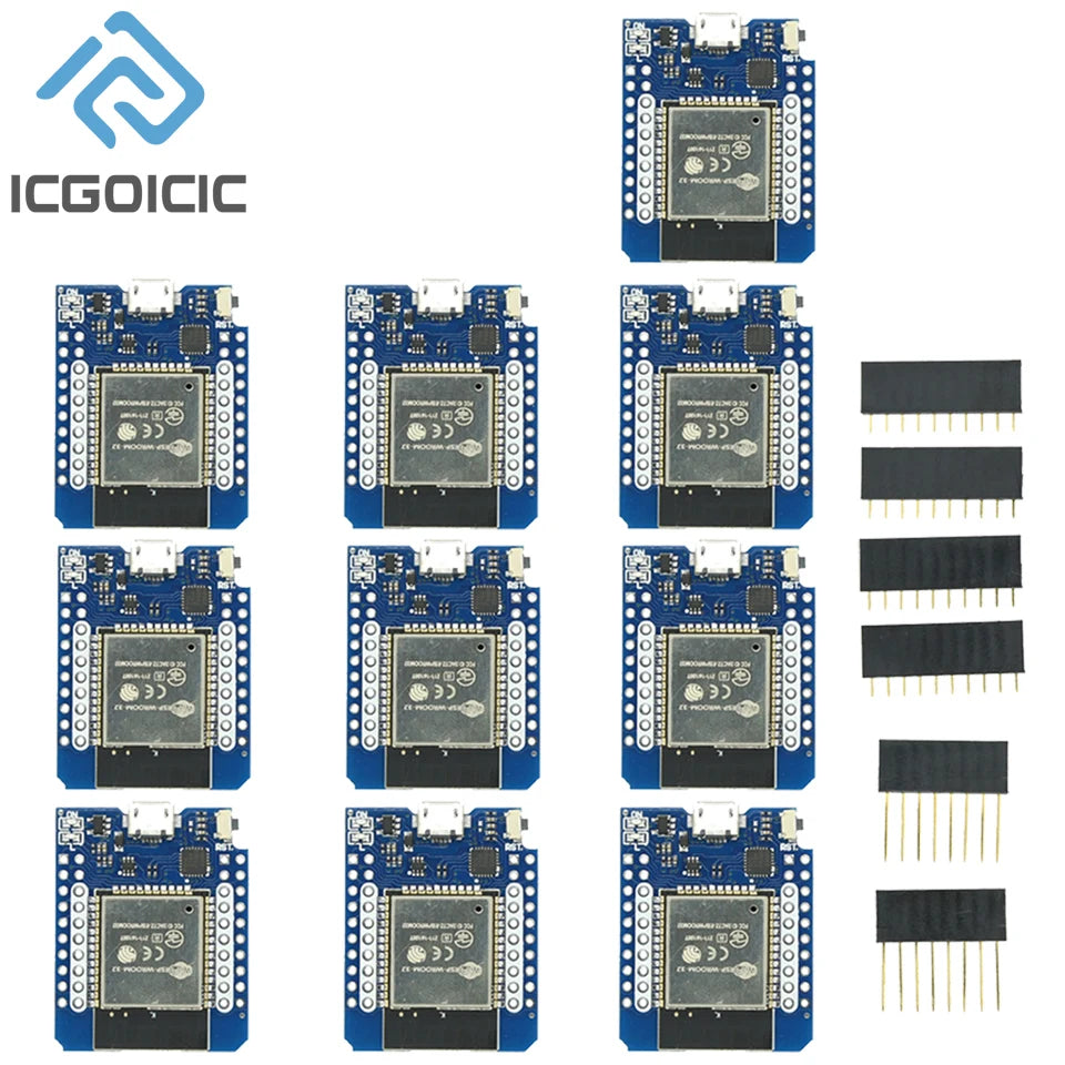 1-10pcs MINI ESP8266 ESP32 ESP-32S WIFI Bluetooth-compatible CP2104 CH9102 Development Board Module For Wemos Arduino With Pins