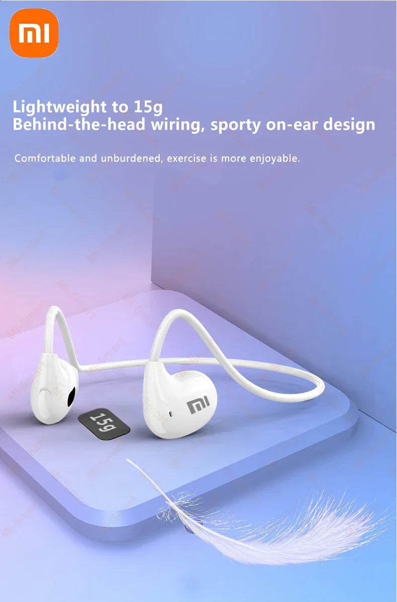 Xiaomi Wireless Bluetooth 5.3 Headphones Waterproof Headset Stereo Over-Ear Sports Earphones Earbuds with Mic Bone Conduction