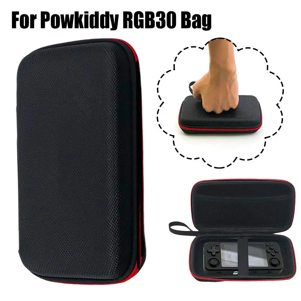 Carrying Case for Powkiddy RGB30 ANBERNIC RG405V RG35XX H Handheld Game Console Storage Bag EVA Nylon Zipper Bag