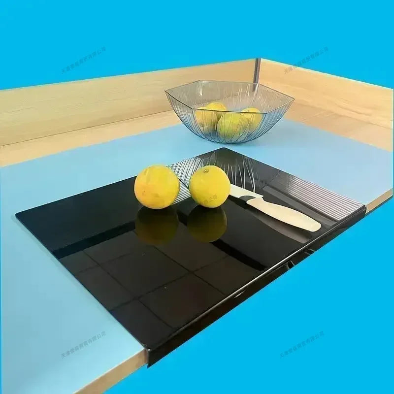 New High Quality Acrylic Cutting Boards Chopping Boards with Lip Anti-slip Countertop Protector Cheese Board Kitchen Accessories