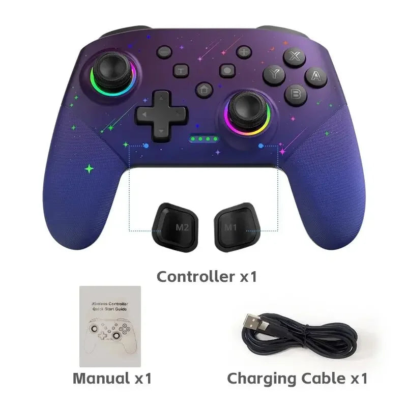 DATA FROG Wireless Switch Pro Controller for Switch/Switch OLED Programmable Joystick for PC Gamepad for Switch Lite Controller
