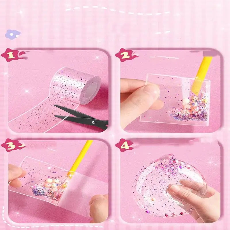 Nano Tape Double Sides Seamless Waterproof Tape Bathroom Toilet Kitchen Sink Gel Sticker DIY Toys Nano Gel Set