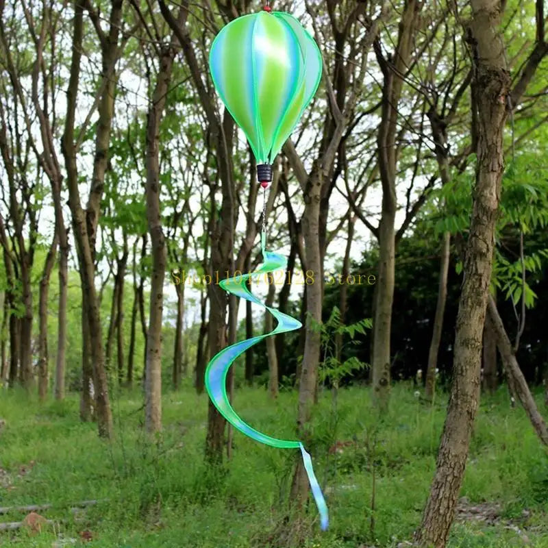 Rotating Wind Striped Tie dye Windsock Hanging Ornament Decor Supplies best sale