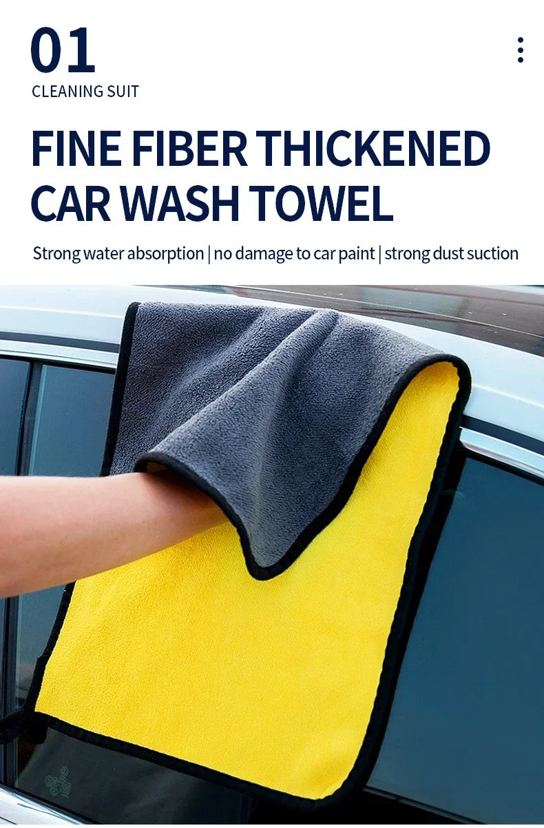 Car Cleaning Set Car Detailing Brush Towel Glove Auto Dashboard Air Outlet Cleaning Tools Kits for Car Wash Accessories