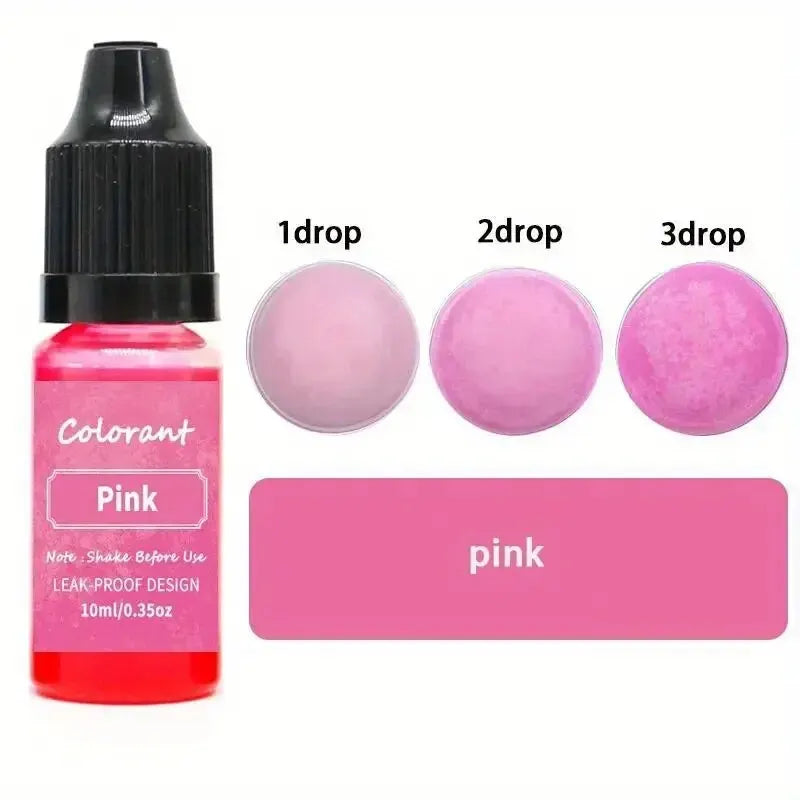 0.34oz/bottle Candle Dyes Pigment Liquid Colorant Resin Coloring Dye Pigments For DIY Candle Making Soap Epoxy Resin Craft Makin