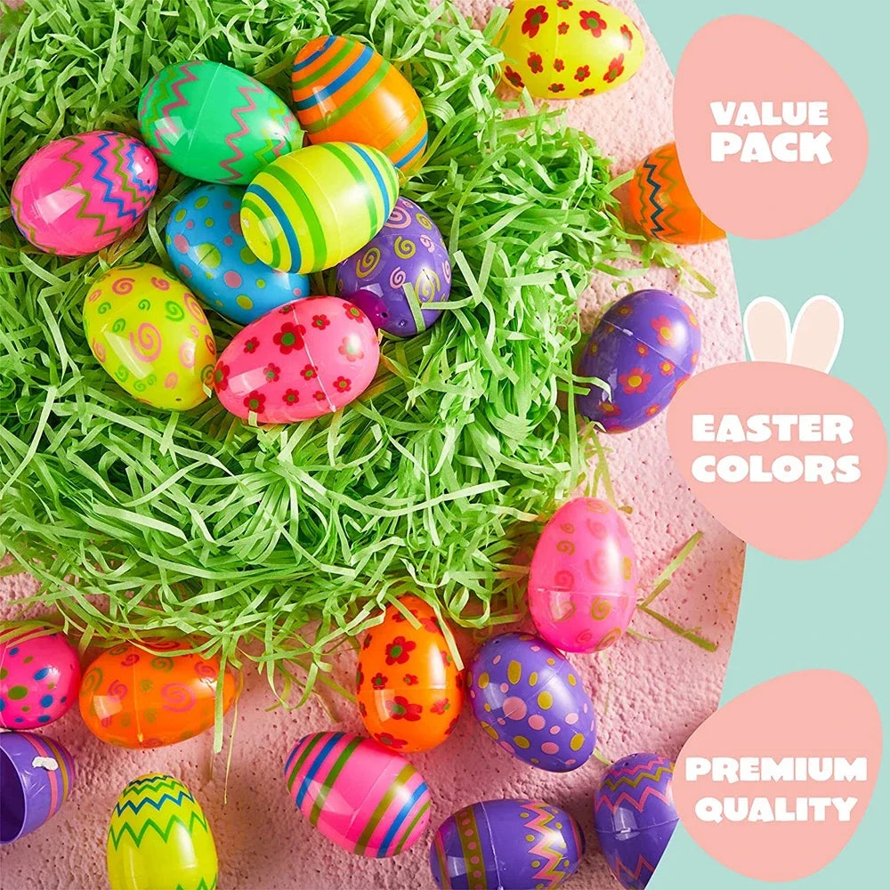 12/24/36Pcs Easter Removable Stuffed Easter Eggs Kids Party Favors Christmas Carnival Party Favors Kindergarten Classroom Prizes