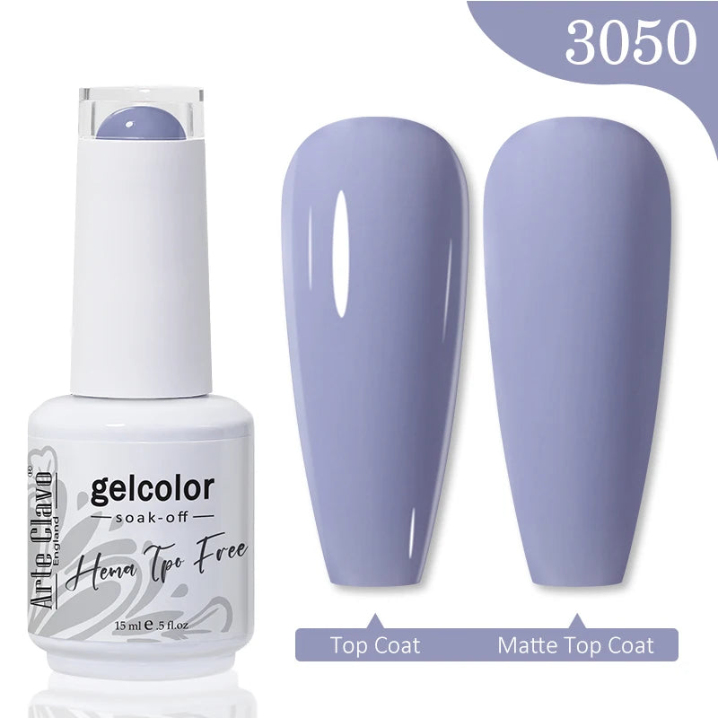 Arte Clavo HEMA TPO FREE Gel Nail Polish Jelly 15ml LED Nail Gel Hybrid Varnish Matt Top Base Coat Nail Art Gellak Primer