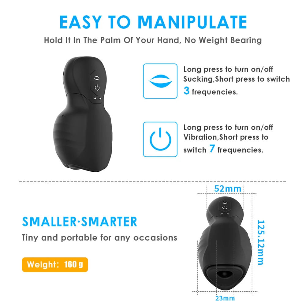 Automatic Male Masturbator Vagina Pussy Sucking Vibration Massager Real Penis Blowjob Masturbation Cup Adult Sex Toys For Men18
