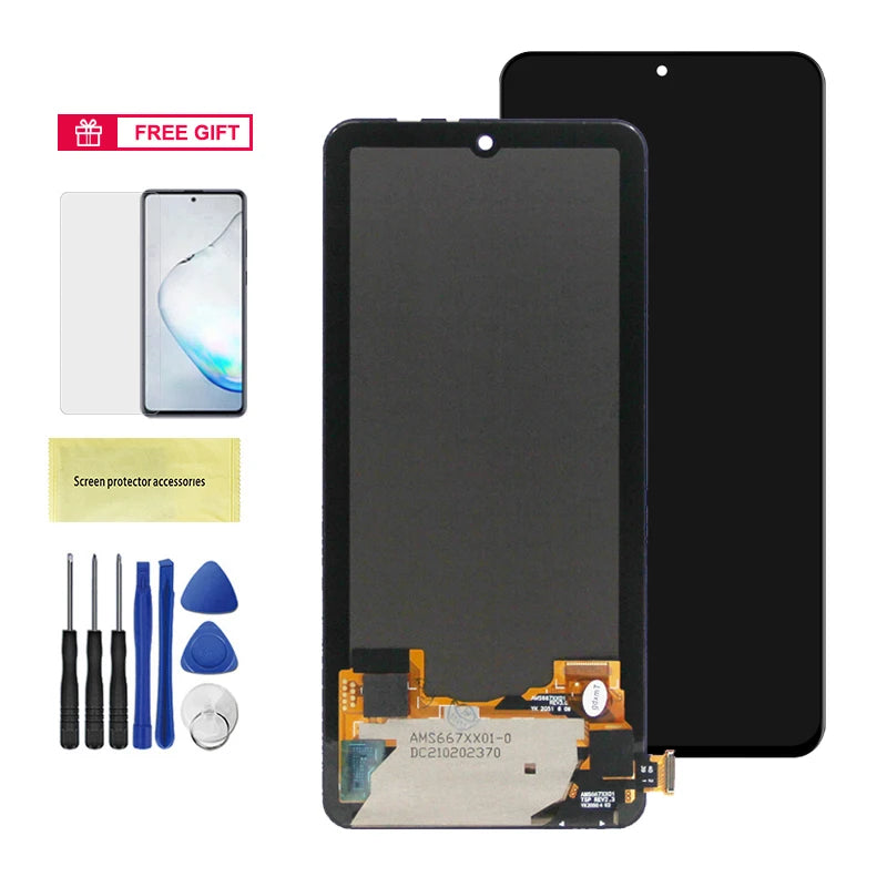 6.67" Super AMOLED Poco F3 Display Screen, for Xiaomi Poco F3 M2012K11AG Lcd Display Digital Touch Screen with Frame Replacement