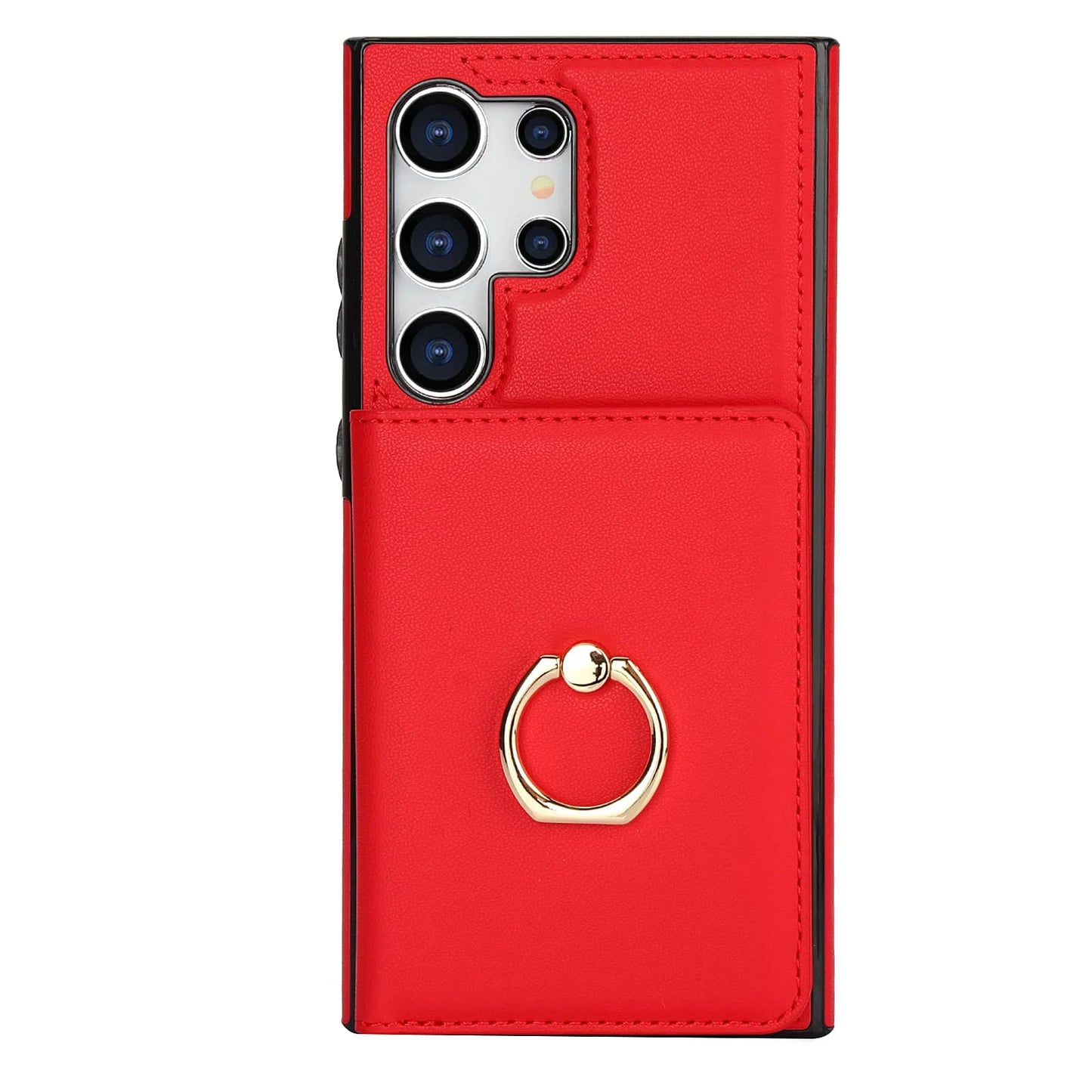 Wallet Case with Card Holder, 360° Rotation Ring Kickstand Magnetic Clasp for Samsung Galaxy S25 S24/S23/S22/S21 Ultra/Note 20