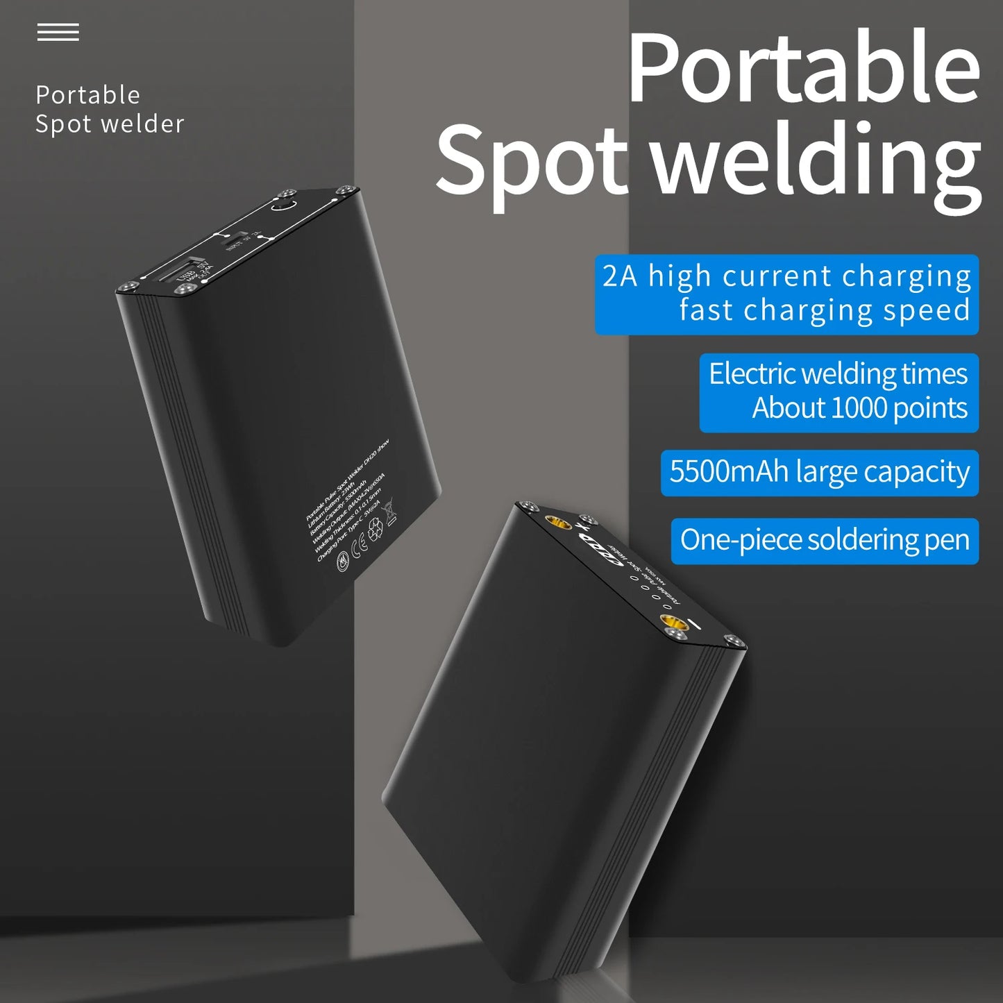 DIY Spot Welder Handheld Portable Mini Spot Welding Machine With Spot Welding Pen Nickel Strip 18650 Battery Spot Welder