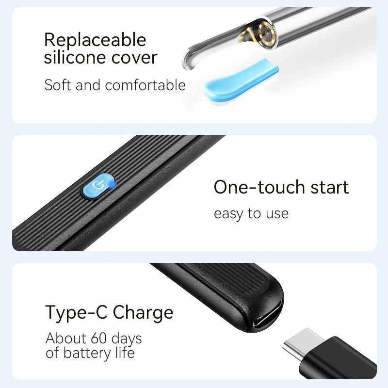 Wireless Ear Wax Cleaner with Camera Safe Earwax Removal Endoscope with Camera Luminous Ear Cleaner Ear Cleaning Tools Ear Care