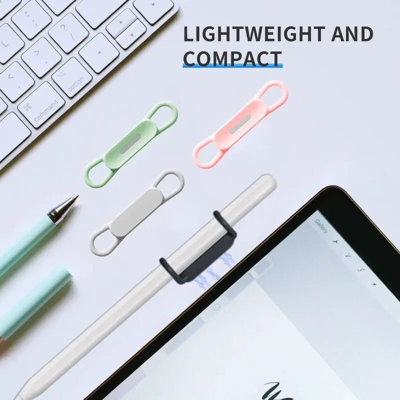 UMUST Magnetic Pencil Holder,Tablet Touch Pen Clips,Multifunction Silicone Adjustable Pen Stand for Office Accessories Organizer