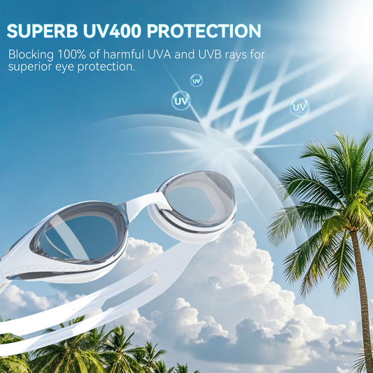 Professional Swimming Goggles Anti-fog Waterproof Swim Eyewear Glasses 100% UV Protection No Leaking For Men Women Youth Adult