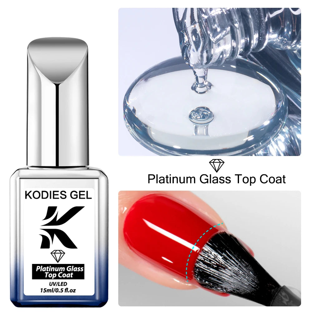 KODIES GEL Nail Tips Glue Adhesive Gel Extra Strong Hold Glue for Fake Press On Nails Semi Permanent UV Cured Acrylic Gel Bonder