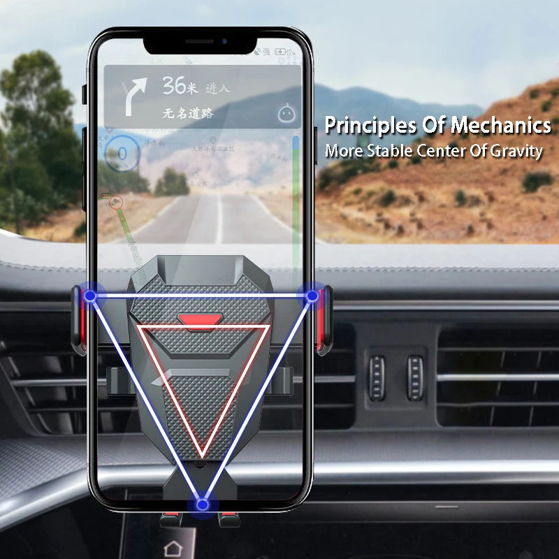 Car Mobile Phone Holder Air Vent Outlet Support GPS Stand Navigation Bracket For Hyundai New SantaFe IX25 IX35 Car Accessories
