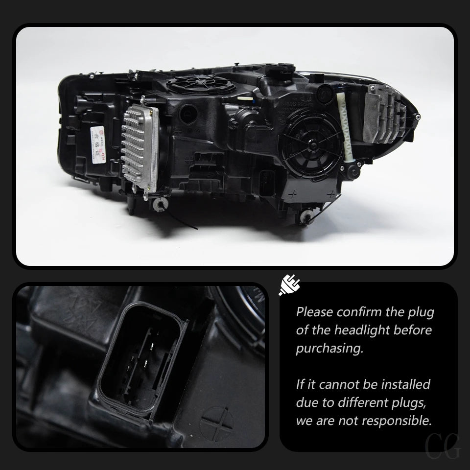 Car Styling Head Lamp for BMW 5 Series G30 Headlights 2017-2021 Headlight LED DRL Signal Projector Lens Automotive Accessories