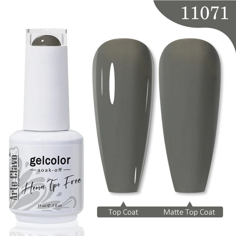 Arte Clavo HEMA TPO FREE Gel Nail Polish Jelly 15ml LED Nail Gel Hybrid Varnish Matt Top Base Coat Nail Art Gellak Primer