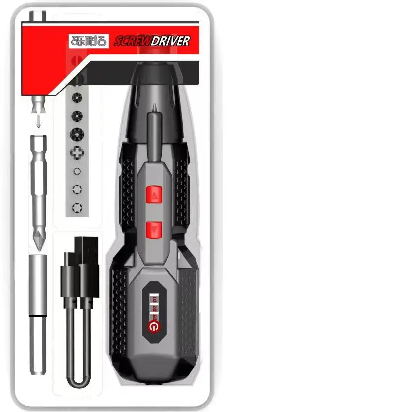 Cordless Electrical Screwdriver Set 4.2V Smart Electric Screwdrivers with LED Lights USB Rechargeable Home Repair Tools Kit