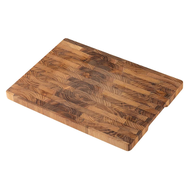 Large Size,High Quality Teak Wood Cutting Board:16.5*11.8 Inch/13.3*9.5 Inch,1 Inch Thick,Suitable For Christmas,Halloween